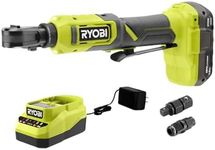 RYOBI 18V ONE+ Multi-Size Ratchet Kit Cordless 18 Volt W Battery & Charger