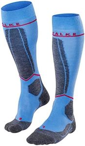 FALKE Womens SK4 Energizing Light Skiing Socks, Merino Wool, Blue (Blue Note 6545), US 9.5-10.5 (EU 41-42 Ι UK 7-8), 1 Pair