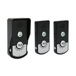 Sonew Wireless Intercom Doorbells, Long Distance Intercomunicador Voice Doorbell IP54 Waterproof for Home Classroom, Clear Voice and Easy Install(Black,1T2)