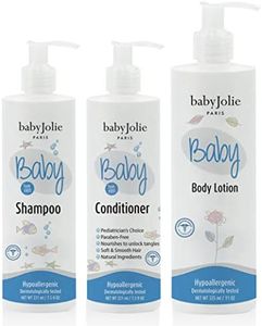 Baby Jolie Baby Bath Set | 1 Baby Shampoo 7.5oz (221ml) + 1 Baby Hair Conditioner 7.5oz (221ml) + 1 Baby Lotion 11oz (325ml)