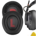 Geekria QuickFit Replacement Ear Pads for JBL Quantum 600 Wireless Headphones Ear Cushions, Headset Earpads, Ear Cups Cover Repair Parts (Black)