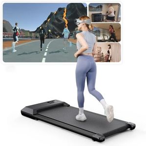 Superun Raceable Tapis de Course, APP Contrôle Max 136KG Capacité Tapis de Marche avec Multi-Runner Races et Cours de Formation, Walking Pad pour Domicile