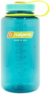 Nalgene 32 oz Wide Mouth Water Bottle | BPA-Free, Durable & Leak Proof, Lightweight Bottle for Hiking & Gym, Work & Travel, Cerulean