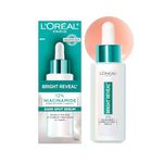 L'Oréal Paris Bright Reveal Dark Spot Face Serum, with 12% Niacinamide + Ferulic + Amino Sulfonic Acids, Reduces the Look of Stubborn Dark Spots, For All Skin Tones, Skincare, 30mL