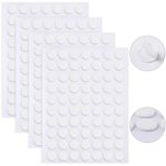 JANYUN Double Sided Sticky Dots Stickers Removable Round Putty Clear Sticky Tack No Trace Sticky Putty Waterproof Small Stickers for Festival Decoration (10mm, Clear, 280)