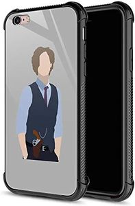 iPhone 6S Plus Case,Brown Hair Man iPhone 6 Plus Cases for Girls Boys,Fashion Graphic Design Shockproof Anti-Scratch Drop Protection Case for Apple iPhone 6/6S Plus