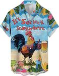 Mens Funny Hawaiian Shirts Short Sl