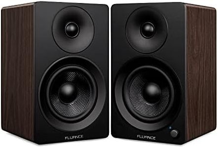 Fluance Ai41 Powered 2-Way 2.0 Stereo Bookshelf Speakers with 5" Drivers, 90W Amplifier for Turntable, TV, PC and Bluetooth 5 Wireless Music Streaming with RCA, Optical, Subwoofer Out (Natural Walnut)