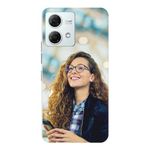 HANIRY Personalized Photo Printed Mobile Phone case Back Cover for Moto G84 5G | PAYM0018IN Personalized Photo Print Soft Cover | Customize Photo Printed Mobile Back Cover