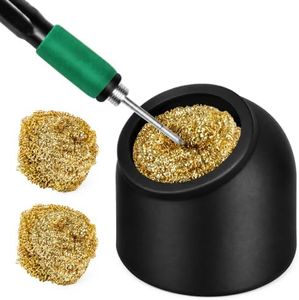 Kaisi Solder Tip Cleaner Kit with 3 Brass Wool Sponges and Silicone Holder