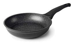 Lacor Eco-Stone Cast Aluminium Induction Fry Pan, Tinplate, Black, 10 x 30 x 10 cm