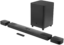 JBL Bar 9.1 True Wireless Surround with Dolby Atmos 820-Watt 9.1-Channel Soundbar with 10" Wireless Subwoofer and Detachable Surround Speakers - Black