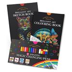 Marvin's Magic - Amazing Art Bundle Including Brilliant Art Sketch Book, Coloring Book, and 25 Magic Pens - A Complete Set for Creative Art & Magic - Perfect for Kids and Little Artists