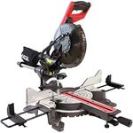 Excel 10" 255mm Compound Sliding Mitre Saw Double Bevel 2000W/240V - Powerful Motor, 255mm Mitre Saw, Double Bevel Action, Sliding Compound Woodworking Chop Machine, 2000W Motor & Fitted Laser Light