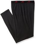 Terramar Men's Military Fleece Pants, Black, Tall X-Large (40"-42")