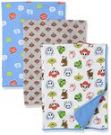 Amazon Essentials Disney | Marvel | Star Wars Boys' Swaddle Blankets, Pack of 3, 3-pack Toy Story Play Nice, One Size