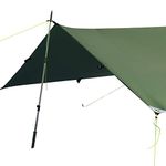 LiteOutdoors Silnylon Tarp - 11.3 Oz. - Ultralight Backpacking Tarp or Hammock Tarp (Green, 8' x 10')