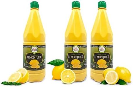 3 Pack 100% Lemon Juice Freshly Squeezed NO Added Water 33.8oz Not From Concentrate - Appx 40 Freshly Squeezed Lemons in Each Bottle - Kosher Food - Best Select