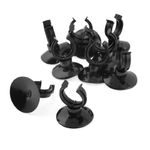 sourcing map Uxcell Suction Cup Holder Tube Airline for Aquarium, 20 mm, Black, 10 -Piece