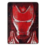 Northwest Avengers Micro Raschel Throw Blanket, 46" x 60", Iron Man's Threat