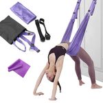 Kvittra Yoga Strap for Stretching, Leg Stretcher Pilates Equipment for Home Gym, Back Bend Assist Trainer Waist Flexibility Workout Bands for Physical Therapy Ballet Dance Splits Gymnastics