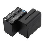 Powerextra 2 Pack Replacement 8800 mAh Sony NP-F970 Battery Compatible with Sony DCR-VX2100, DSR-PD150, DSR-PD170, FDR-AX1, HDR-AX2000, HDR-FX1, HDR-FX7, HDR-FX1000, HVL-LBPB, HVR-HD1000U