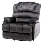 Power Massage Lift Recliner Chair with Heat & Vibration for Elderly, Heavy Duty and Safety Motion Reclining Mechanism 2 Side Pockets&USB Charge Port