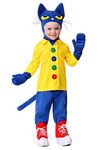 Pete the Cat Costume for Toddlers, Blue Cat Jumpsuit, Children's Storybook Character for Dress-Up & Halloween 4T