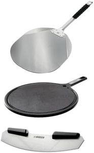 Breeo Pizza Oven Tools Set - Turning Peel, Cutter Rocker, & Serving Board - Multipurpose Cutting Board & Serving Tray - Stainless Steel Peel Handle with Silicone Grip - Pizza Oven Accessories