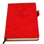 A5 Ruled Notebook Journal - Hardcover Executive Notebooks with Premium Thick Paper, College Lined Journal, 8.3"×5.7",360 Page, Perfect for Office Home School Business Writing & Note Taking (Red)