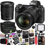 Nikon Z7II Mirrorless Camera Body + NIKKOR Z 24-70mm f/4 S Lens Kit FX-Format Full-Frame 4K UHD Bundle with Deco Gear Travel Gadget Bag Case + Extra Battery + LED + Filters + Software & Accessories