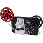 8mm and Super 8 Film-to-Digital Converter for 3“5”7“9” reels, Converts Film Frame by Frame to Digital MP4 Files, with 2.4" Screen, 32G Memory Card Included