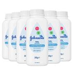 Johnson's Baby Powder Talc Talcum Soft Skin Care Protect Bottles - Pack of 6 x 200 G