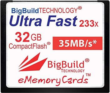 eMemoryCards 32GB Ultra Fast 35MB/s CompactFlash memory card compatible with Canon 10D/20D/30D/40D/50D/1D/1Ds/5D/5Ds/7D Mark I/II/III/IV, Nikon D, Olympus E, Sony Alpha, Leica S Cameras