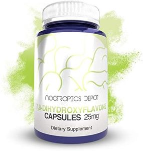 7,8-Dihydroxyflavone Capsules | 25mg | 60 Count | 7,8 DHF | Nootropic Brain Booster | Supports Cognitive Function and Brain Health