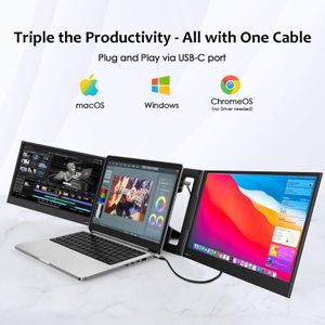 KPKUE 15.6" Laptop Screen Extender – Portable Dual Monitor Display