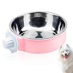 Dog Crate Water Bowl Clip On, 2-in-1 Pet Hanging Bowl for Crates and Cages, Puppy Crate Water Bowl Water Dispenser Removable Dog Bowls Used for Cats and Dogs and Other Small Animals