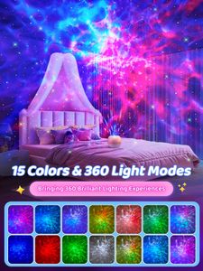 PIKOY Galaxy Projector Lava Lamp – LED Night Light for Bedroom