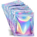 100 Pieces Mylar Bags - 4 X 6" | Mylar Bags For Food Storage | Smell Proof Bags | Bags For Packaging Products | Holographic Bags | Pouch Bags | Package Bags | Smell Proof Baggies