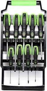 TOOLZILLA Screwdriver Set - Magnetic Screwdriver Kit - Screw Drivers Tool Kit - Full Compatibility Slotted, Phillips, and Flat Head Screws - Heavy Duty and Quick Grip Screw drivers - 9-Piece