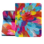 Berkin Arts iPad 7/8/9th Generation Case/iPad Air 3rd Generation Case (10.5 Inch) Case 2019/2020/2021 Folio Case Premium Leather Cover Cloisonnism Vibrant Expressive Colorful Energetic Brush