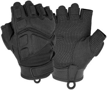 Seibertron Patented S.O.L.A.G 2.0 Half Finger Gloves - Versatile Gloves for Climbing and Riding, Designed for Comfort and Protection Black XL