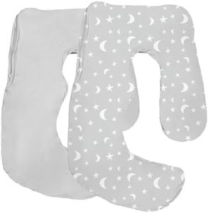 littogoose Maternity Pillow Cover ONLY Compatible with Momcozy Pregnancy Pillow (2 Pack Covers-Pillow NOT Included)