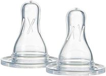 Tommee Tippee Narrow Neck Silicone Fast Flow Baby Bottle Teats, Pack of 2, 6 Months+