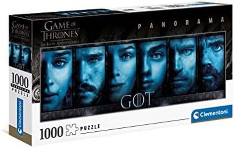 Clementoni - 39590 - Panorama Puzzle - Game of Thrones - Adult Jigsaw Puzzle 1000 Pieces, Panoramic Jigsaw Puzzle, Made in Italy