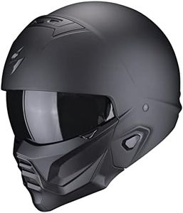 Scorpion, Exo-Combat Ii, Casques Ouverts Et Modulaires Pour Motos, Noir Mat, Xxl, Unisexe-Adulte