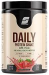 Sparkfusion Daily Protein Shake With Hebrs | 21 Gm Protein With 8 Hebrs | For Men & Women | Strawberry & Cream Flavour- 1 Kg