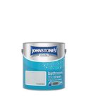 Johnstone's - Bathroom Paint - Frosted Silver - Mid Sheen Finish - Stain Blocker Paint - Use in Moist & Damp Areas- Low Odour - Dry in 1-2 Hours - 12m2 Coverage per Litre - 2.5L