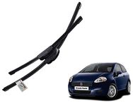 WolkomHome High Performance Replacement Car Wiper Blade U Hook Banana Type Right 24" Left 16" for Fiat Grand Punto