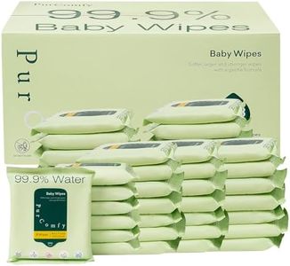 PurComfy Travel Baby Wipes, 42 Travel Pack Baby Wipes with Plant Based, Hypoallergenic for Sensitive Newborn Skin, Total 336 Count Wipes